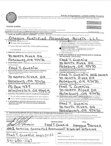 Articles of Organization